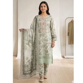 Sage Serenity Embroidered Lawn