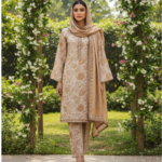3 Piece Printed Lawn Shirt with Trouser & Dupatta