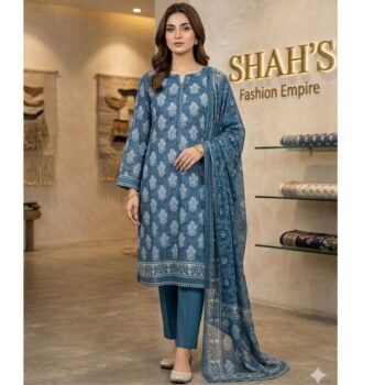 Midnight Azure Block-Print Ensemble