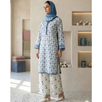 3 Piece Printed Lawn Shirt with Trouser & Dupatta