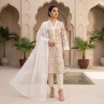 Floral Ethereal – Premium Unstitched 3-Piece Suite